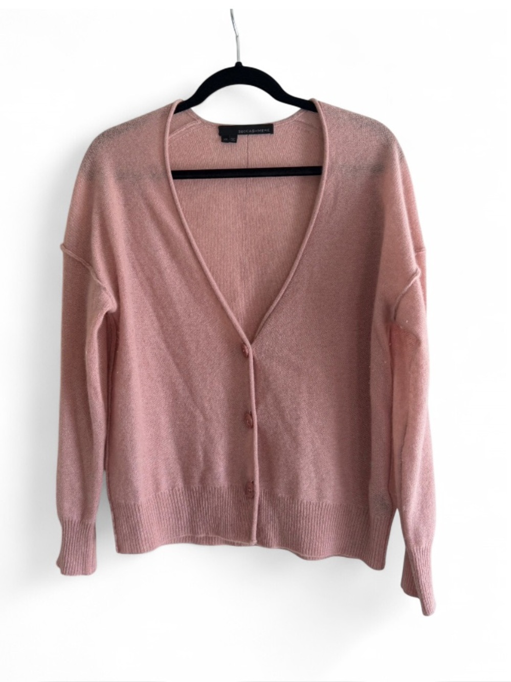 Mauve 360 Cashmere Dusty Rose Crewneck Sweater